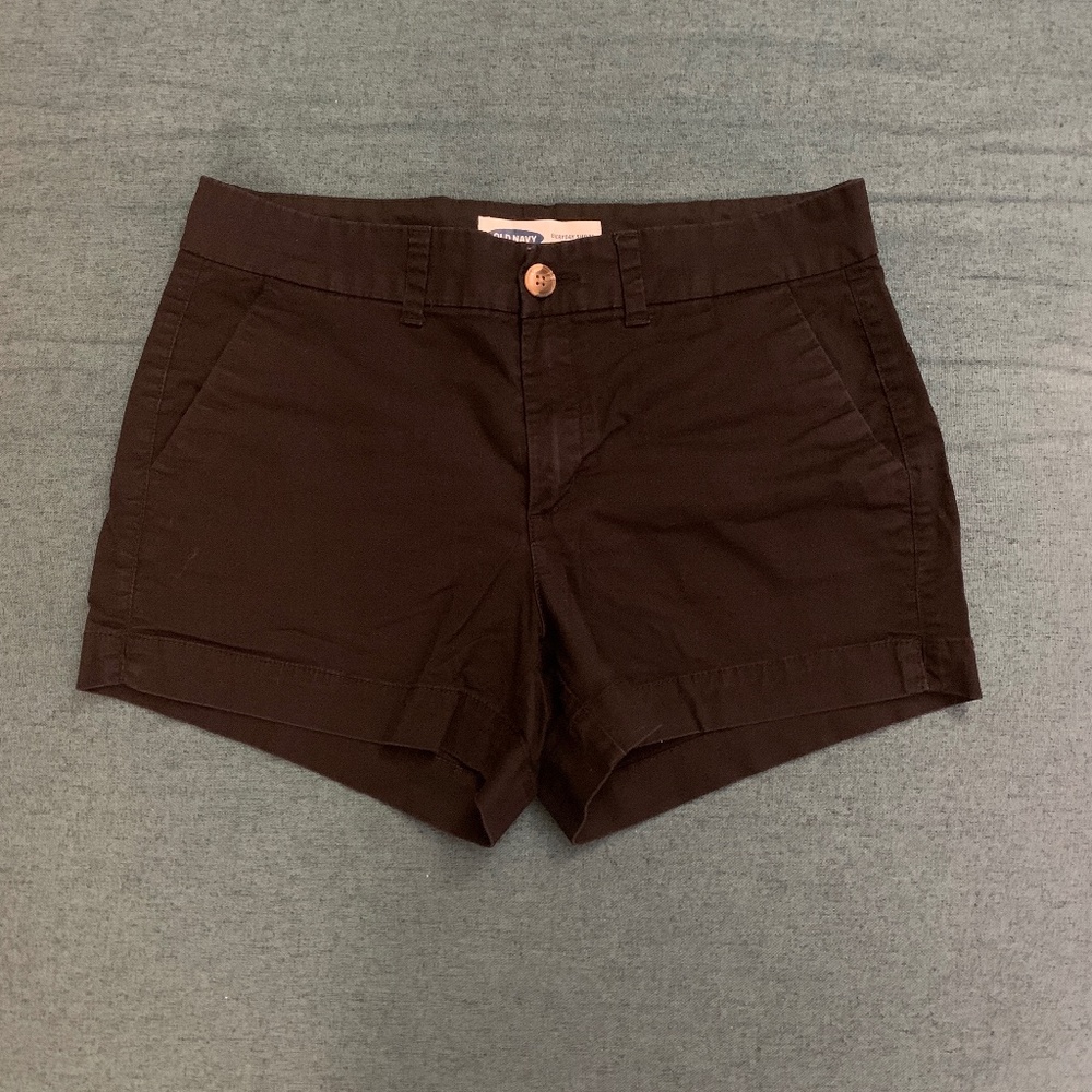 Old Navy Black Mid Rise Everyday Shorts